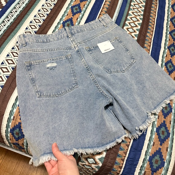 High waisted denim shorts size 28 NEW - Picture 7 of 11
